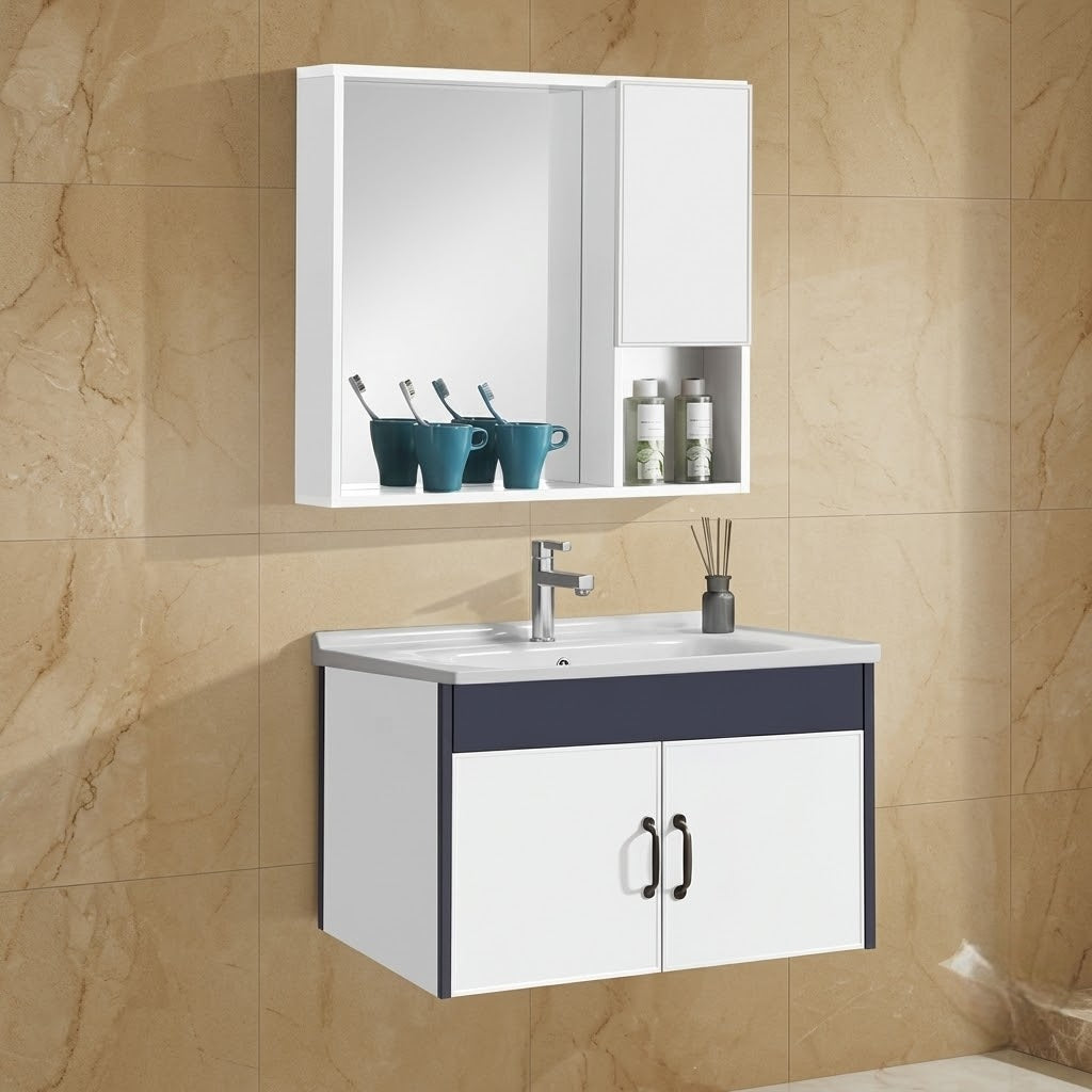 White Premium PVC Cabinet Vanity – 24×20 Inches