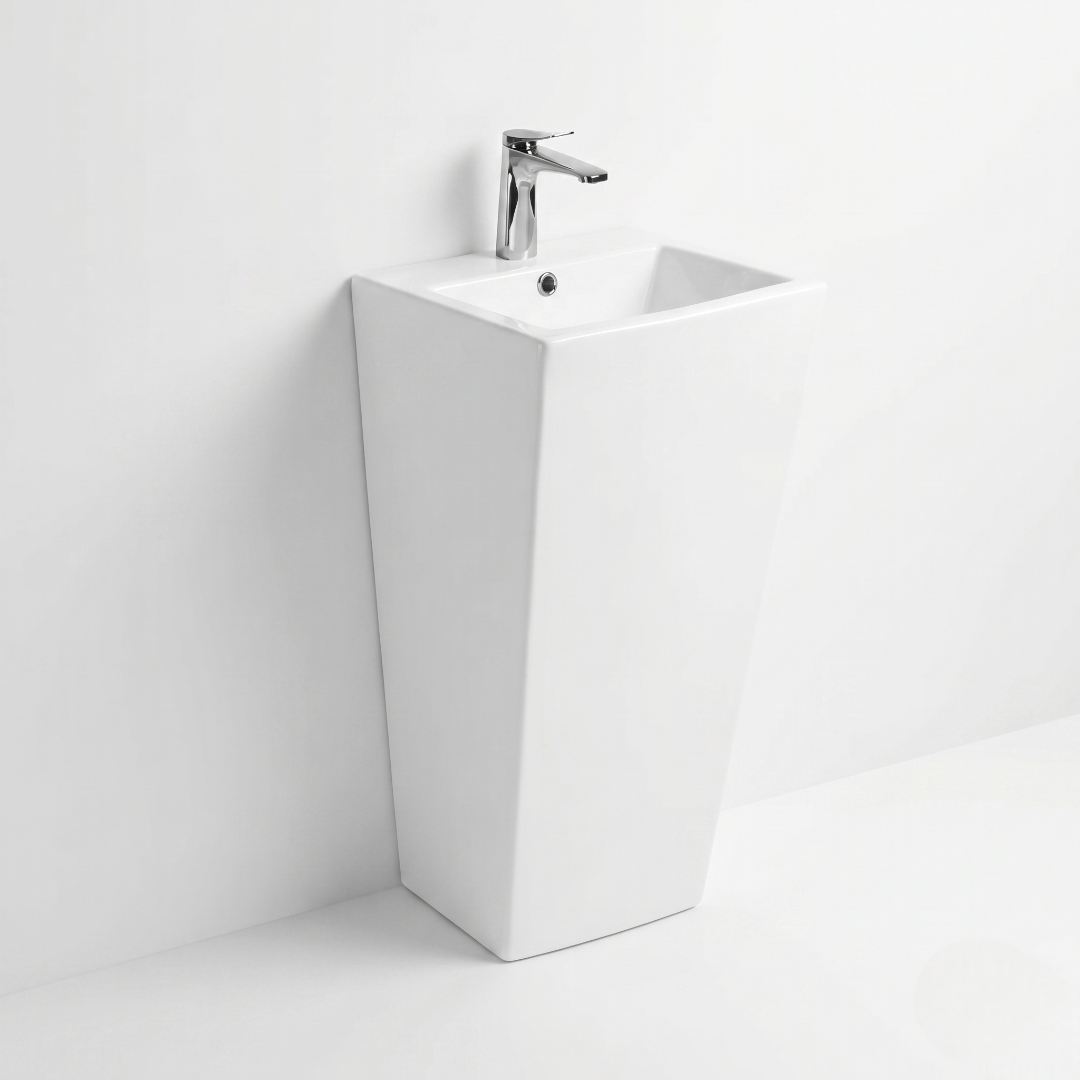 White Premium One Piece Wash Basin – PWBB-01