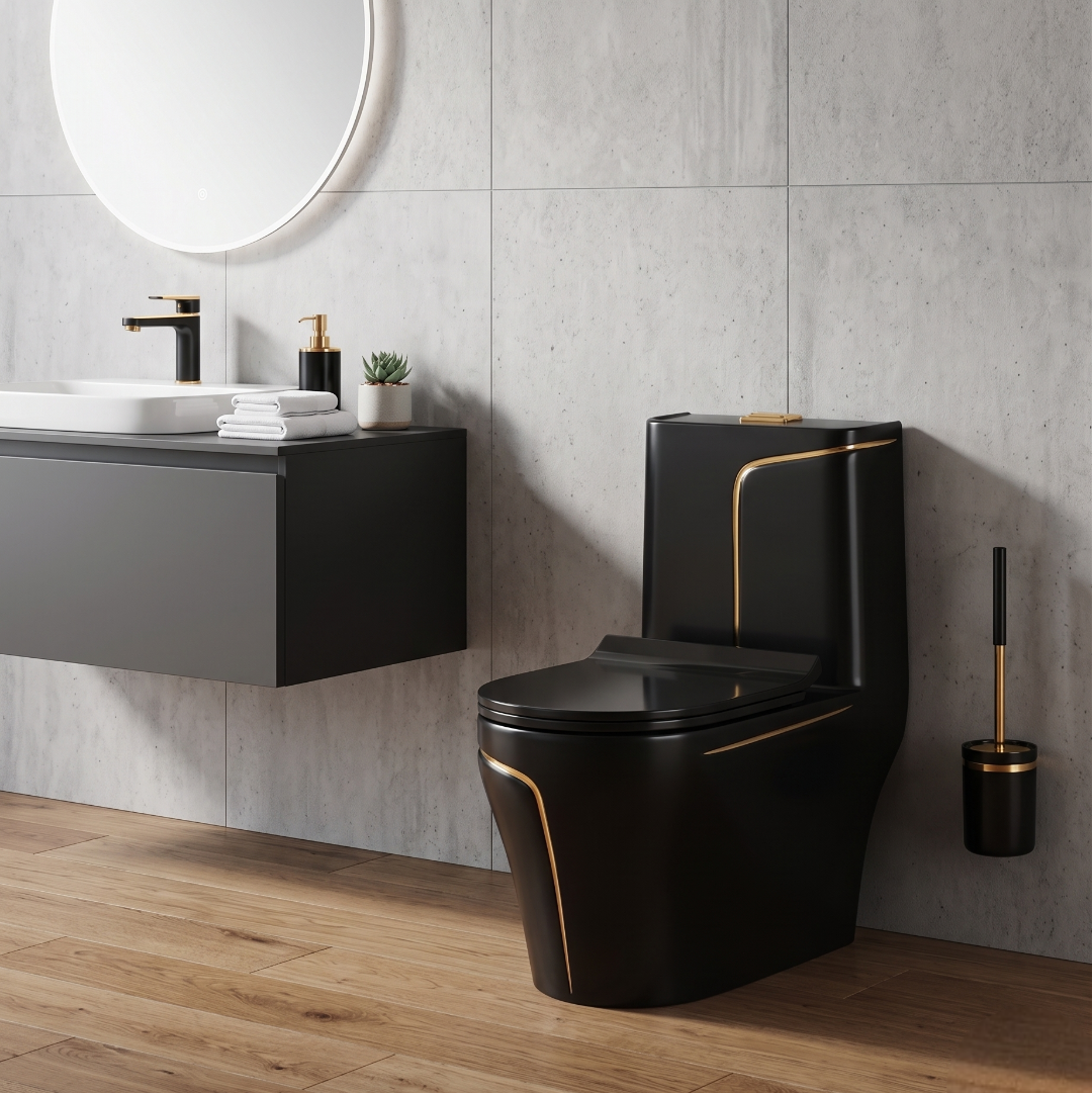 Black Gold Luxury Commode – OT-SE-02