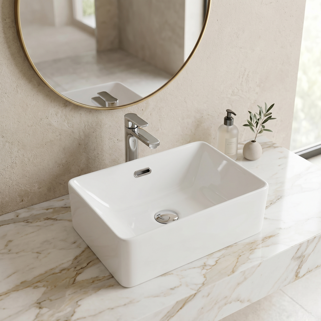 White Luxury Vanity Bowl – WBBOC5