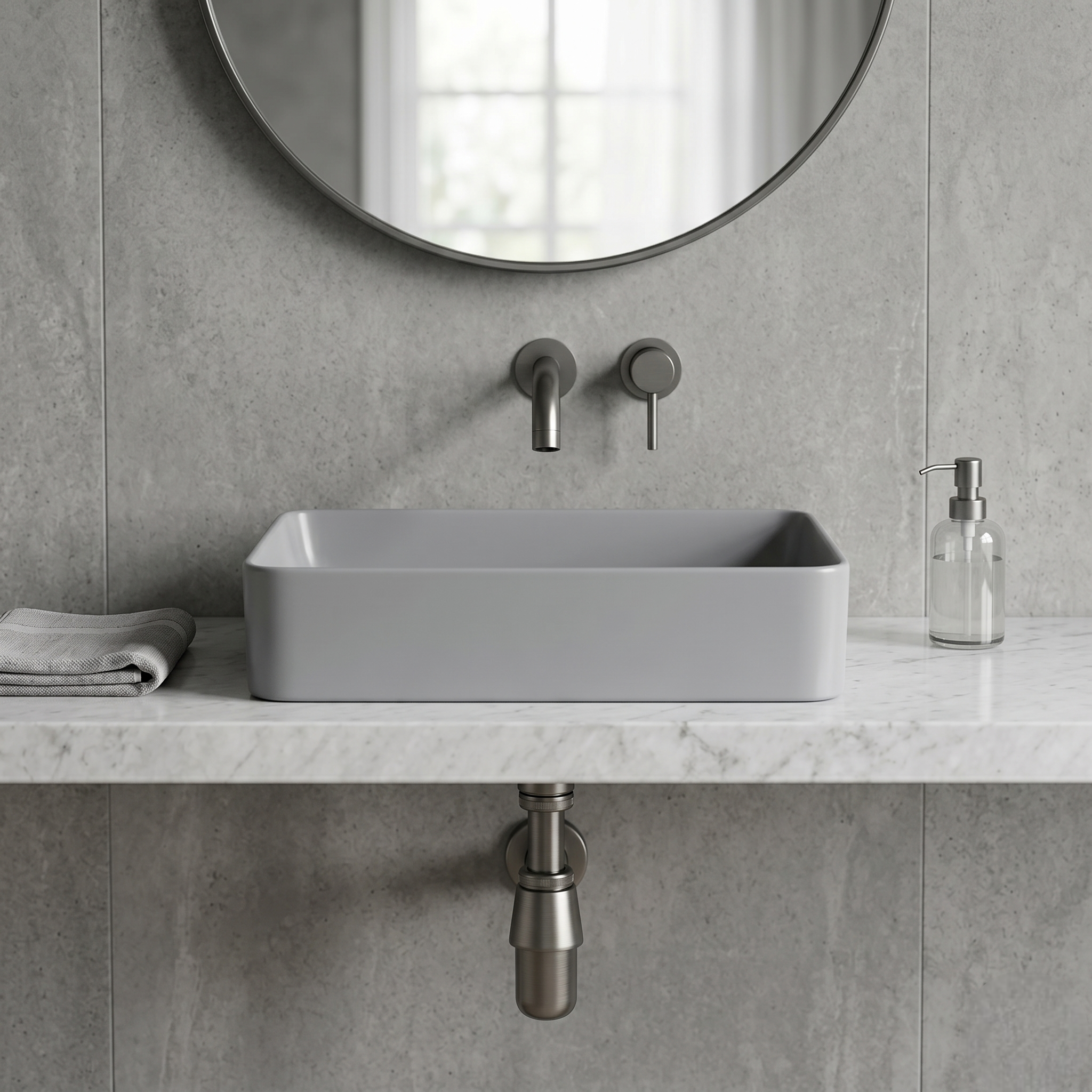 Matt Grey Luxury Vanity Bowl – WB-BOC-9