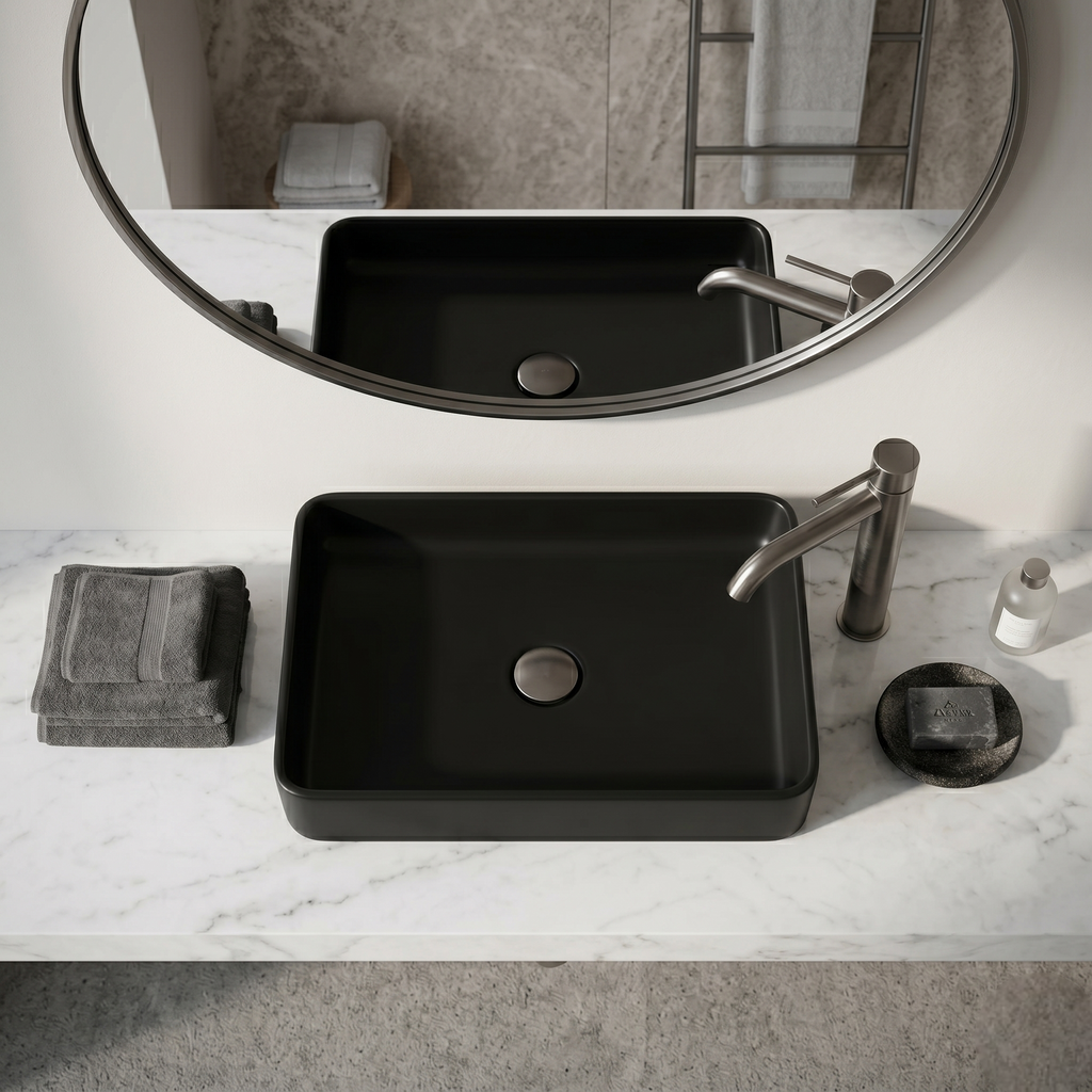 Matt Black Luxury Vanity Bowl – WB-BOC-9