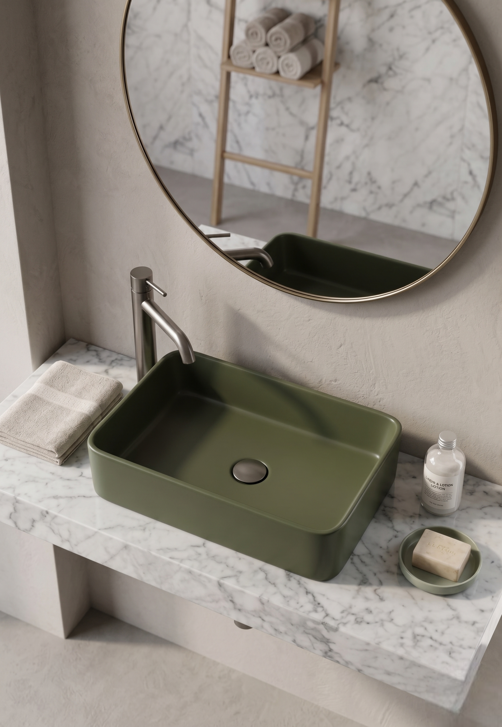 Matt Green Luxury Vanity Bowl – WB-BOC-9