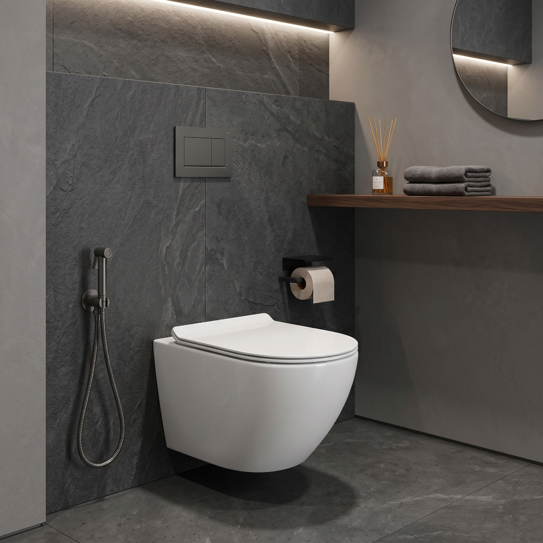 White Wall Hang Luxury Commode – WHT-B1