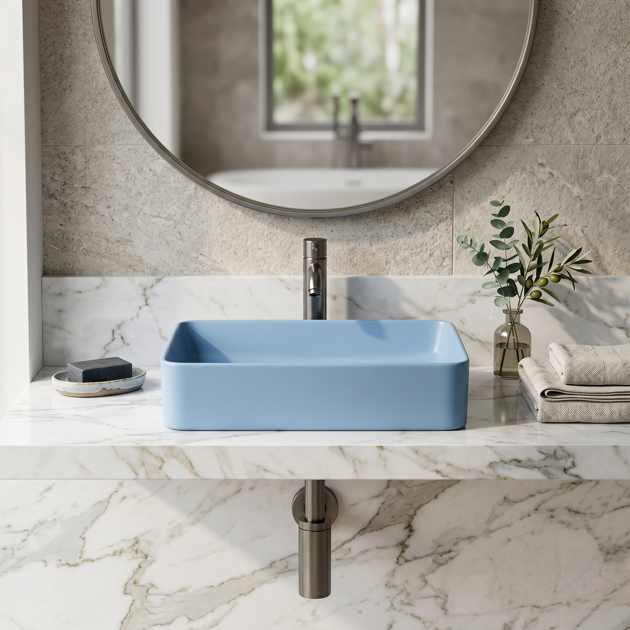 Matt Blue Luxury Vanity Bowl – WB-BOC-9