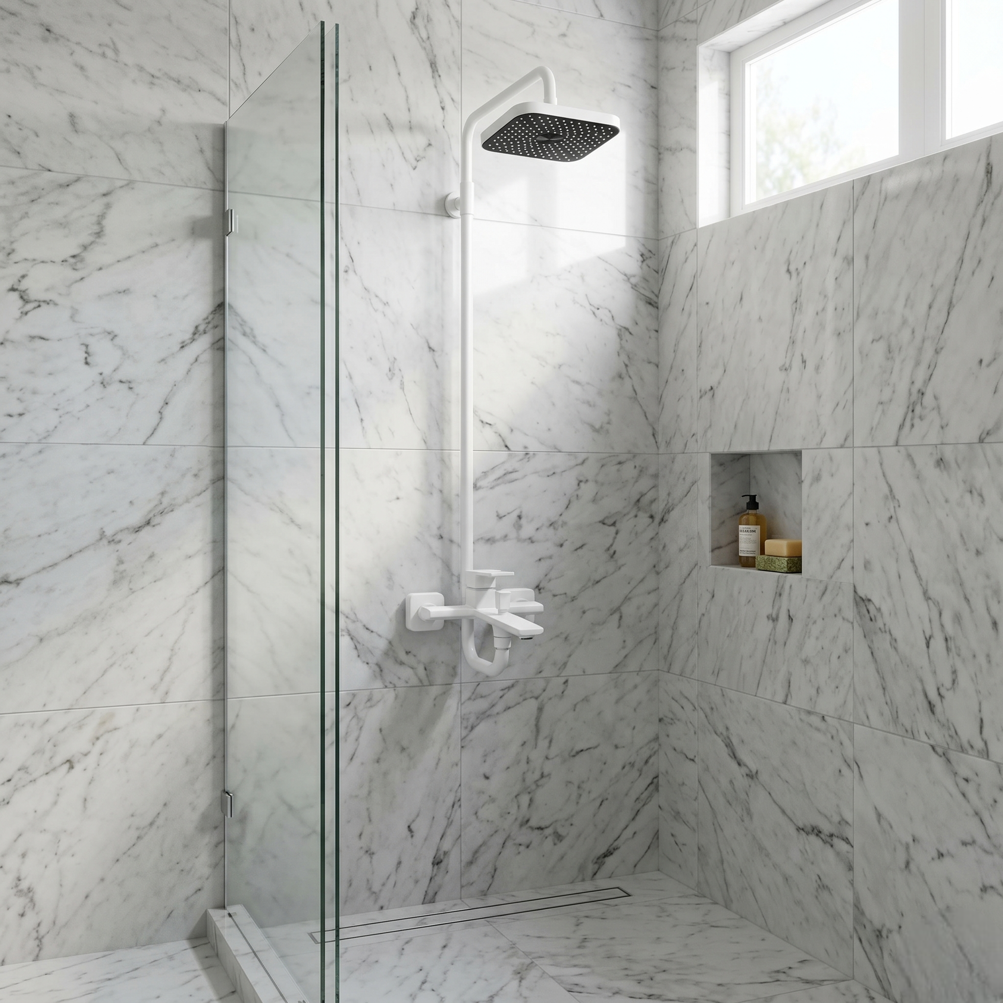 White Complete Luxury Bathroom Set – 1026