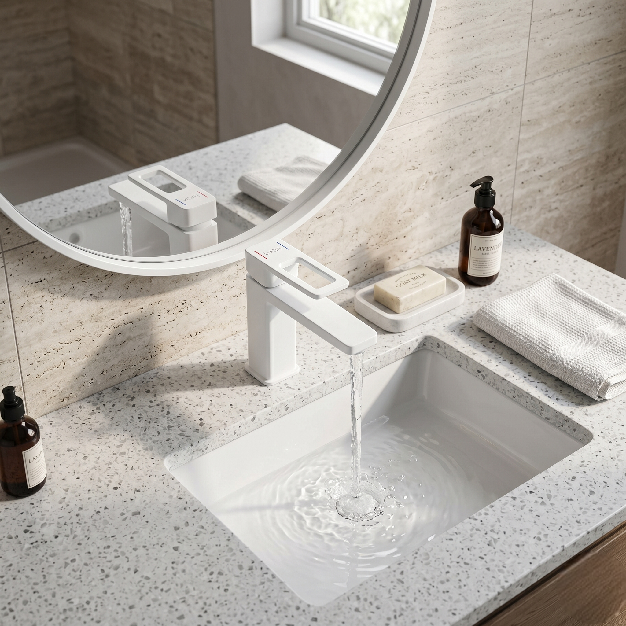 White Complete Luxury Bathroom Set – 1026