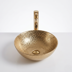 Textured Gold Art Luxury Vanity Bowl – ABWBMIX02