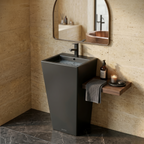 Matt Black Premium One Piece Wash Basin – PWBB-01