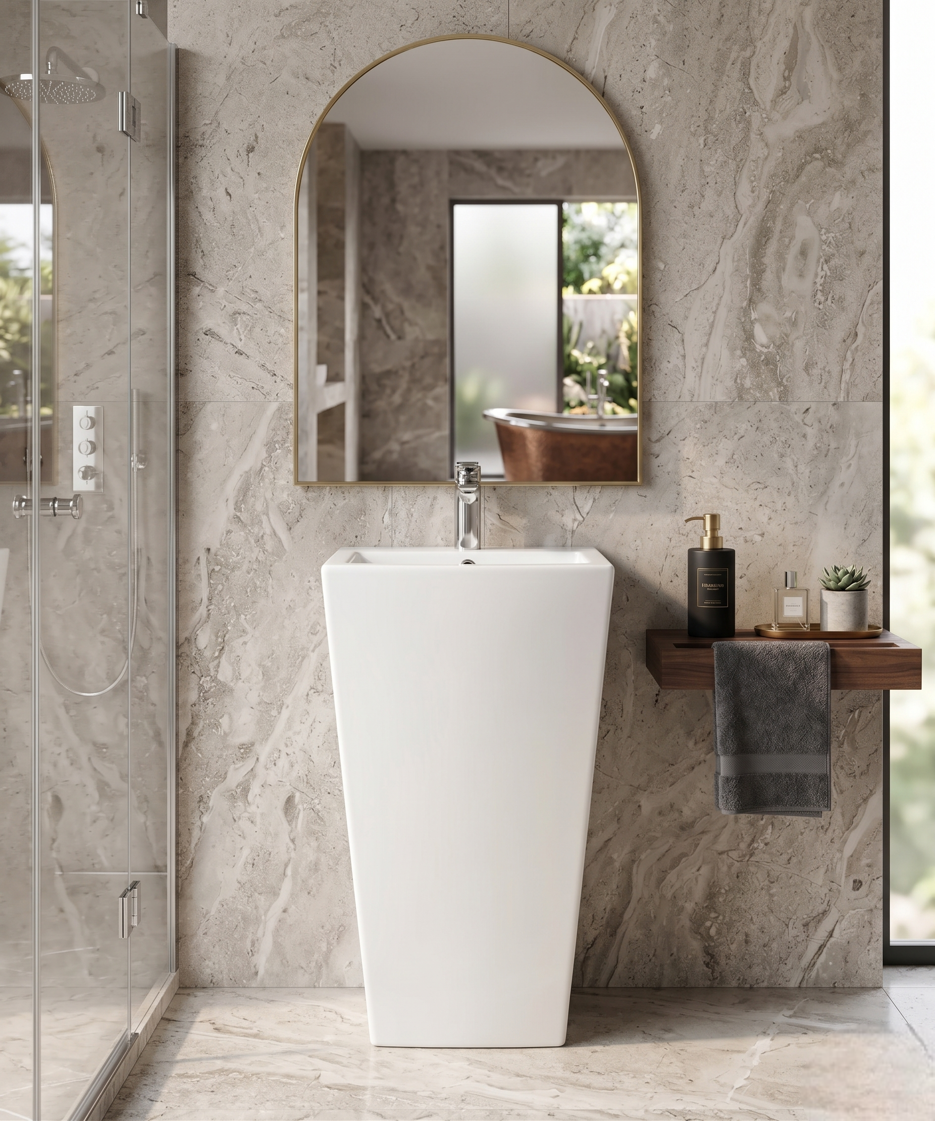 White Premium One Piece Wash Basin – PWBB-01
