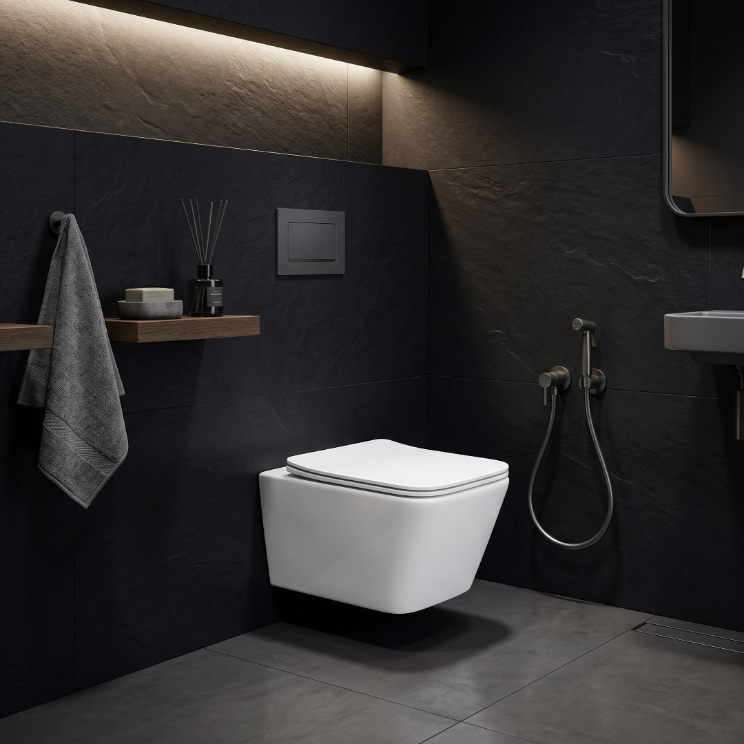 White Wall Hang Luxury Commode – WHT-B2