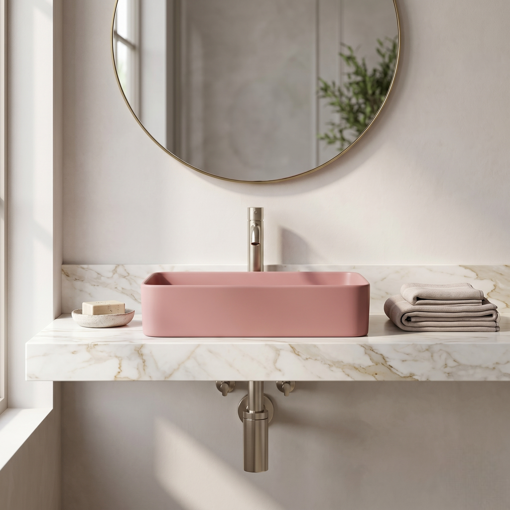 Matt Pink Luxury Vanity Bowl – WB-BOC-9