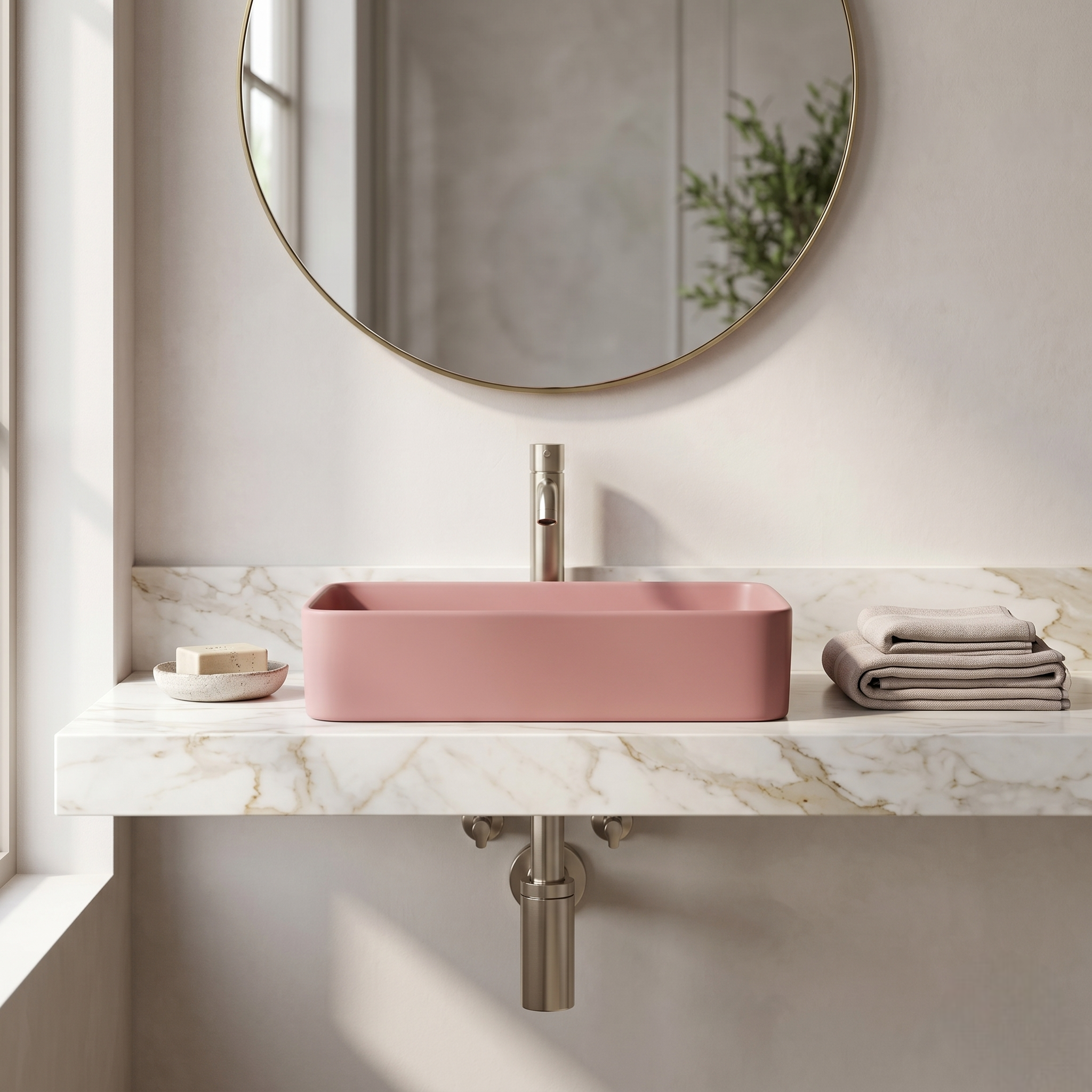 Matt Pink Luxury Vanity Bowl – WB-BOC-9
