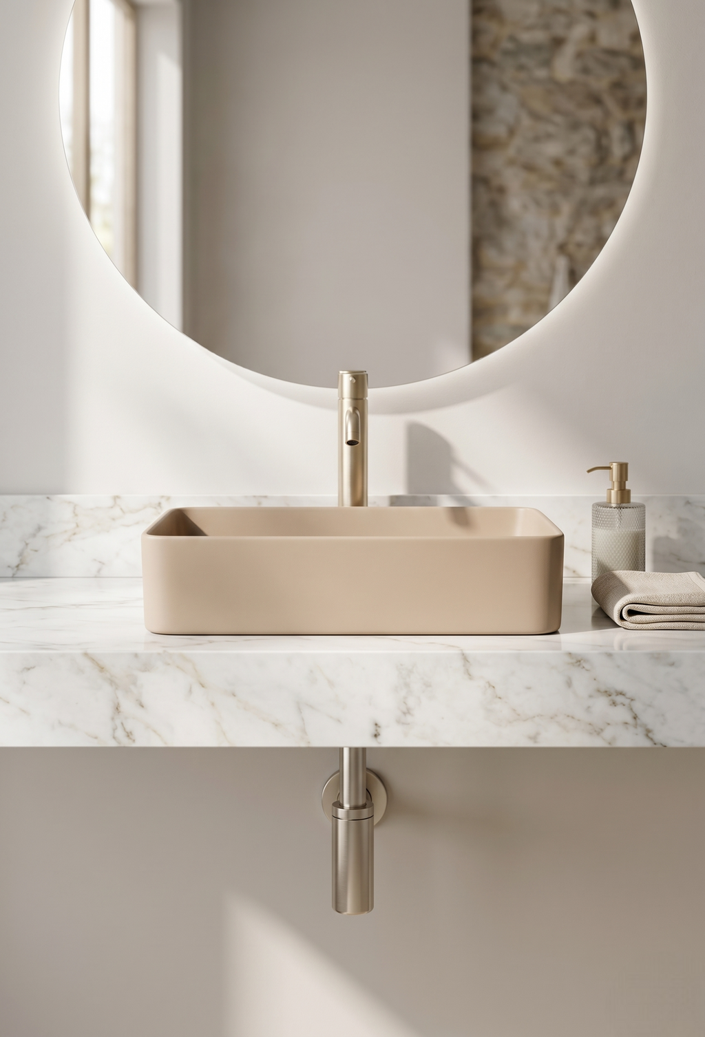 Matt Khaki Luxury Vanity Bowl – WB-BOC-9