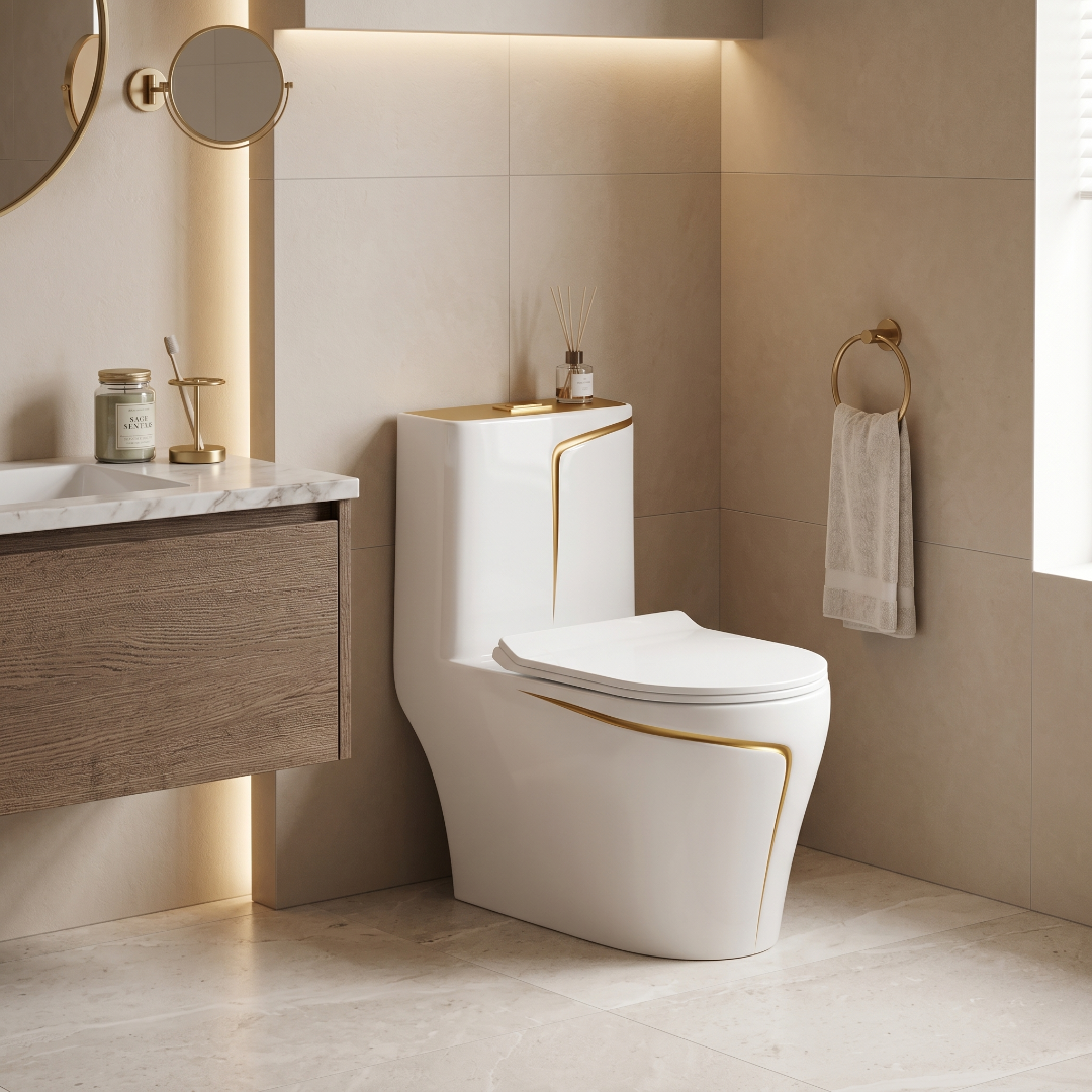 White Gold Luxury Commode – OT-SE-02