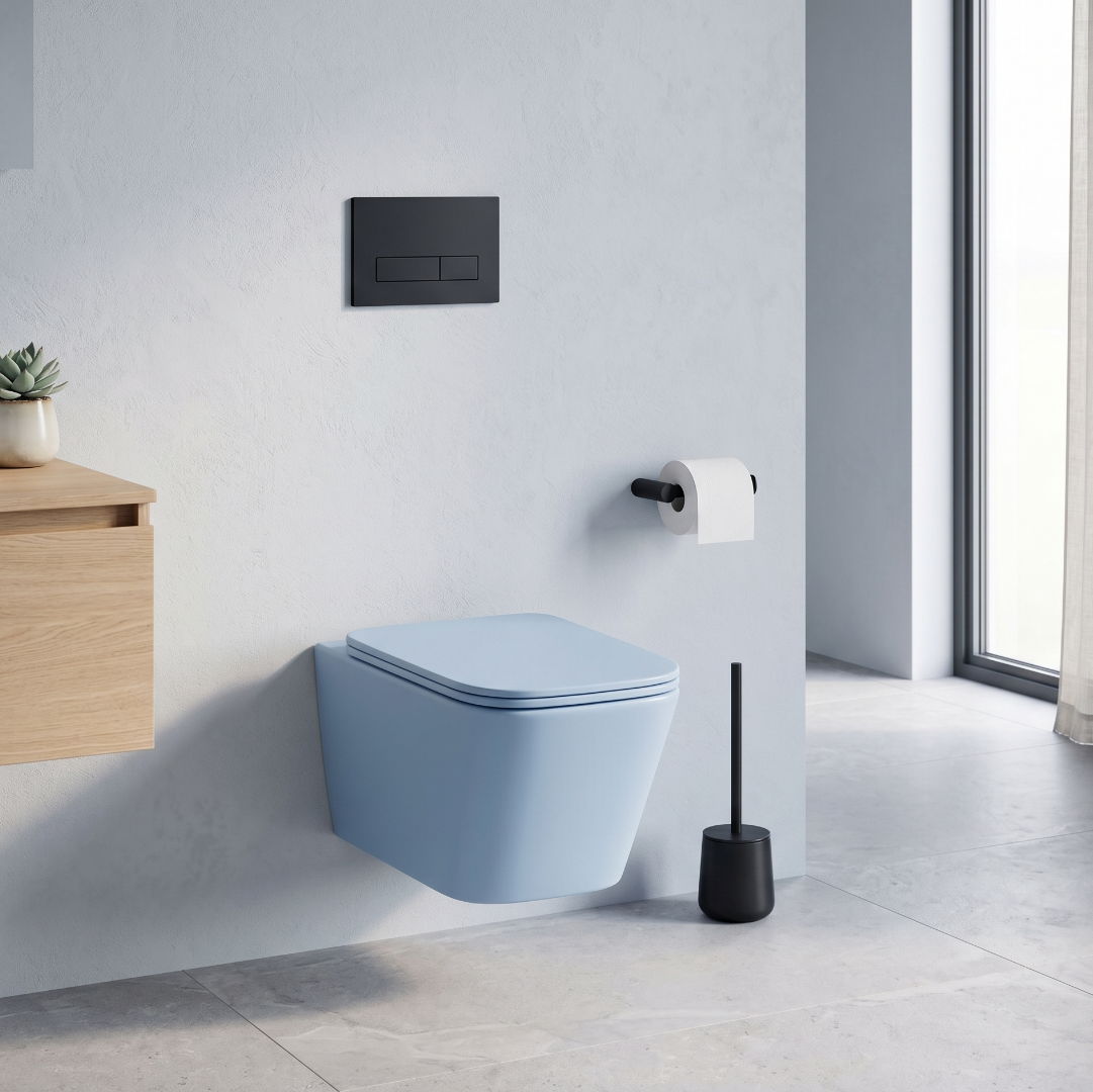 Matte Color Wall Hang Luxury Commode – WHT-B2