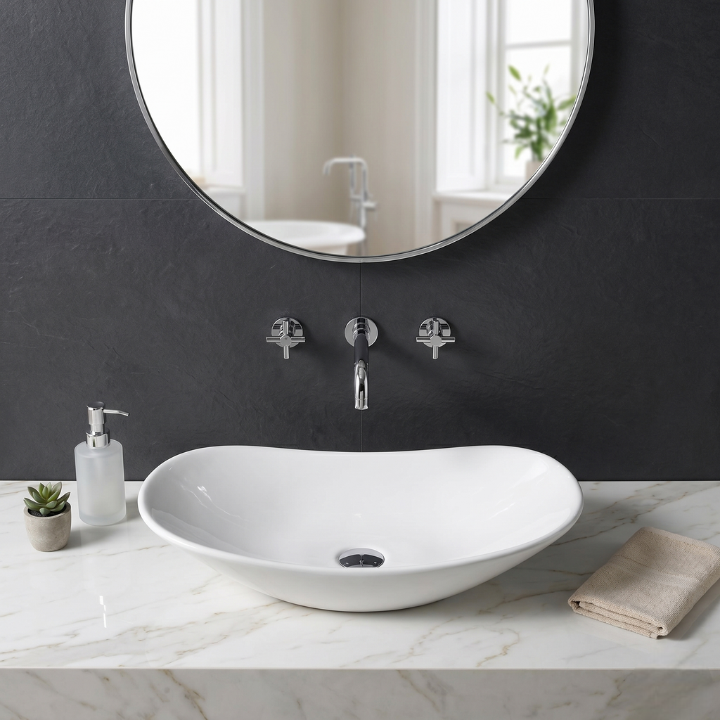 White Luxury Vanity Bowl – WBBOC7