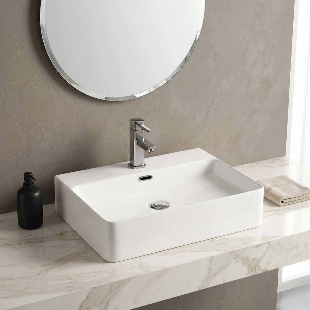 White Luxury Vanity Bowl – WBBOC2
