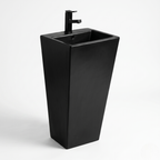 Matt Black Premium One Piece Wash Basin – PWBB-01