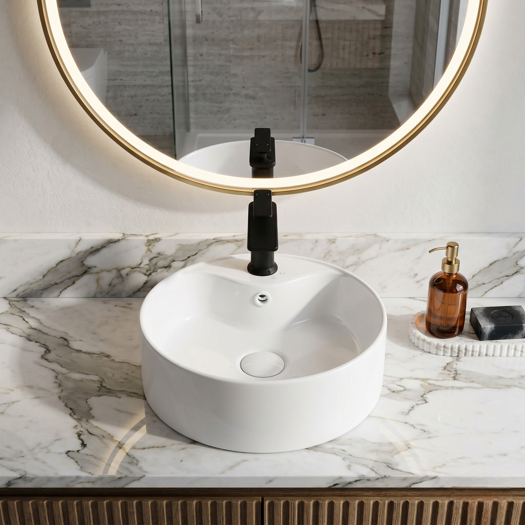 White Luxury Vanity Bowl – WBBOC3