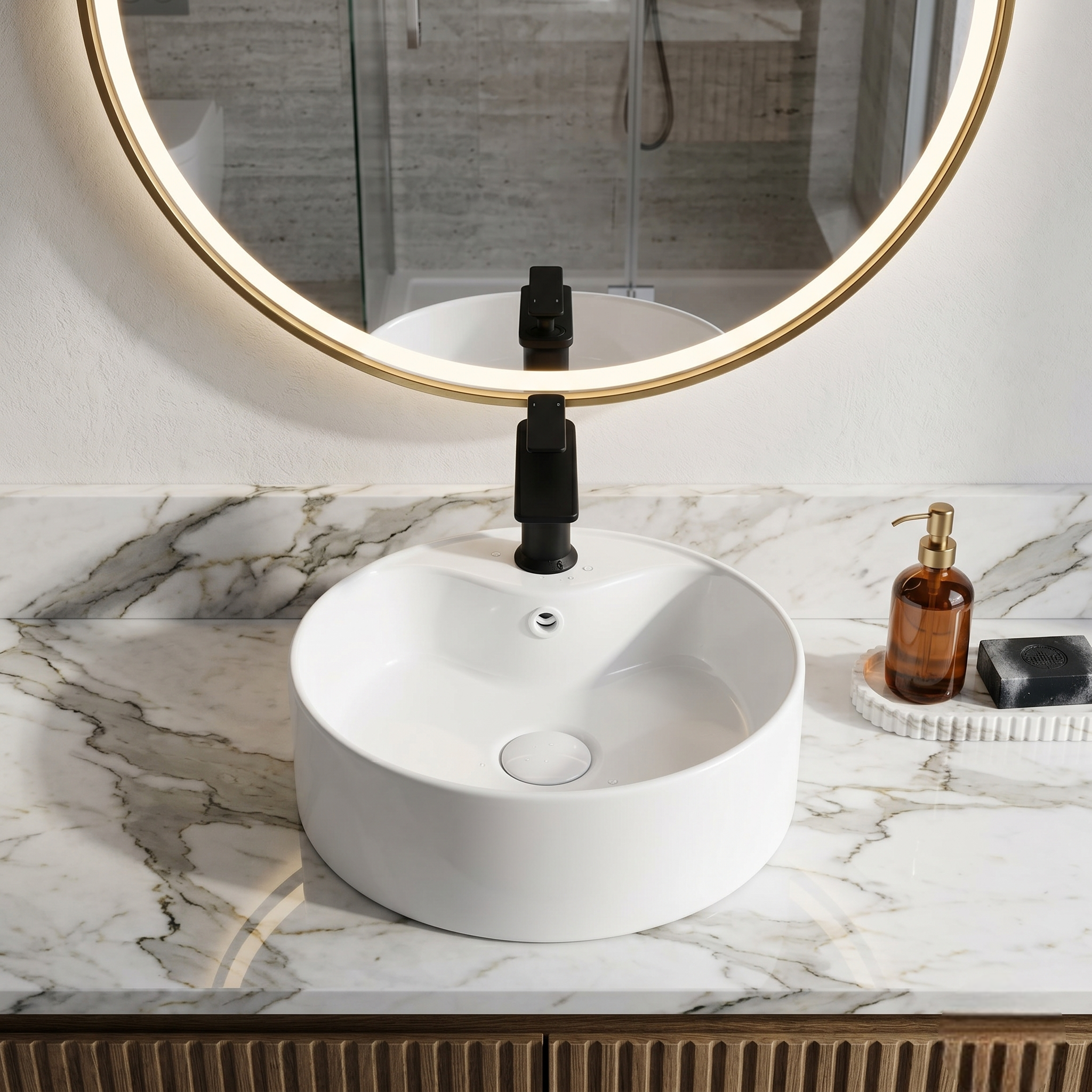 White Luxury Vanity Bowl – WBBOC3