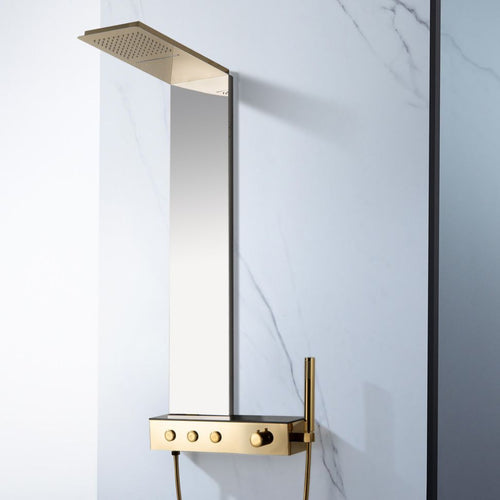 Black Gold & Chrome Gold Luxury Bathroom Panel – ABSP-01